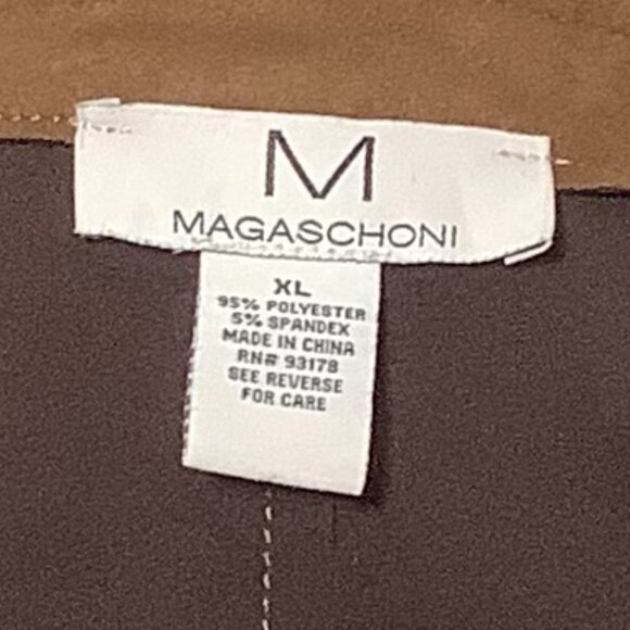 M MAGASCHONI WOMENS VEGAN FAUX LEATHER FALL TRENCH COAT-SIZE XLARGE - Picture 7 of 7